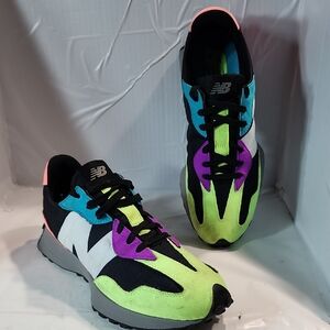 New Balance 327 Paradise Pink Black Multi Color Shoes MS327EA Men's Size 11